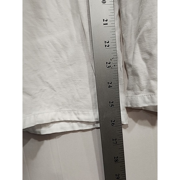 J. Jill Wide Leg Pants‎ Womens Size L White, 26 In. Inseam Pockets 100% Rayon - Picture 3 of 10